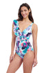 Gottex Profile By Gottex Holi V-Neck Surplice Ruffle One Piece